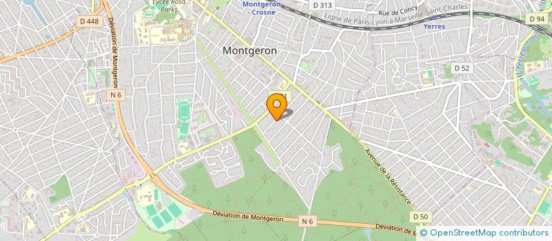 localisation de l'entreprise SCI BELOTE à MONTGERON