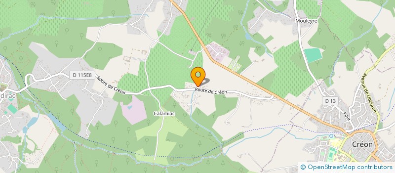 localisation de l'entreprise SCI BELSIS  SADIRAC