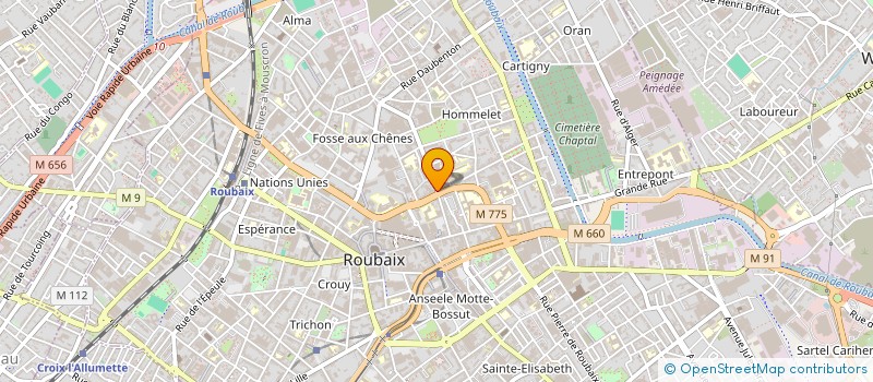 localisation de l'entreprise SCI BELSOU  ROUBAIX