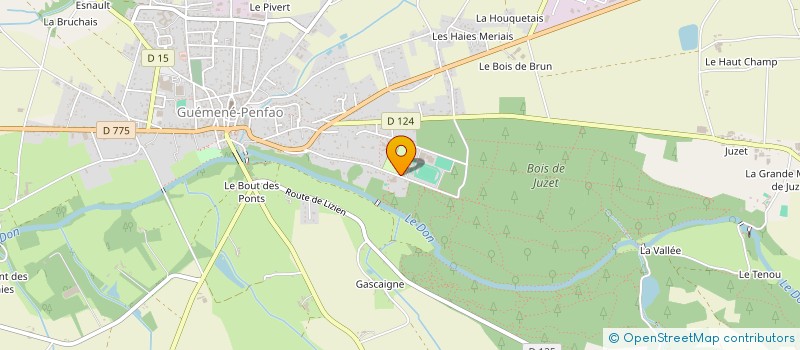 localisation de l'entreprise SCI BELT  GUEMENE-PENFAO