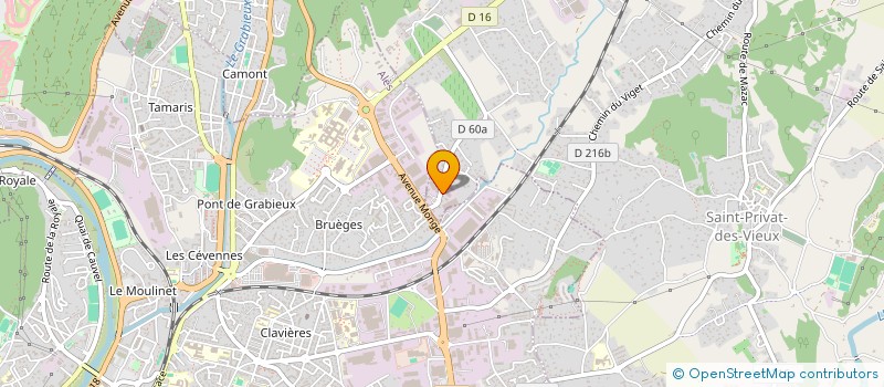 localisation de l'entreprise SCI BELTAURUS  SAINT-PRIVAT-DES-VIEUX