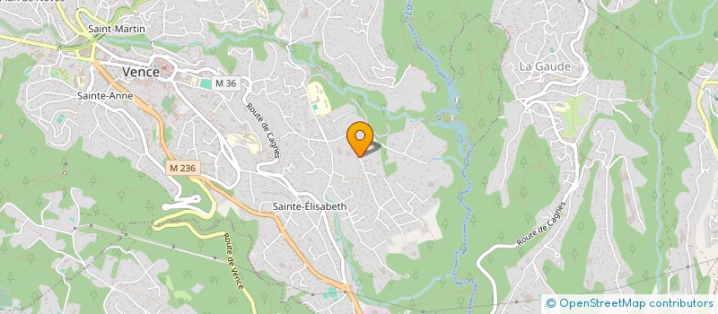 localisation de l'entreprise SCI BELTRAME G.G.R.S.  VENCE