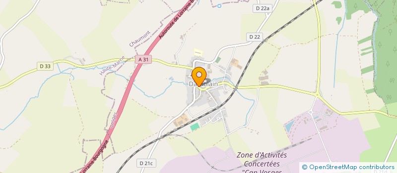 localisation de l'entreprise SCI BELUCLIS  DAMBLAIN