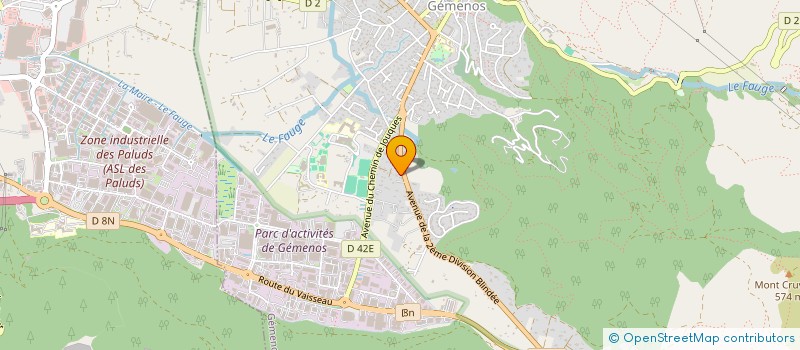 localisation de l'entreprise SCI BELUGA  GEMENOS