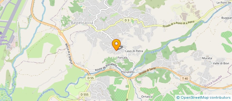 localisation de l'entreprise SCI BELUGA  BASTELICACCIA