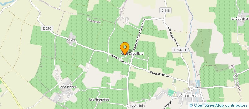 localisation de l'entreprise SCI BELUGAMA  CHADENAC