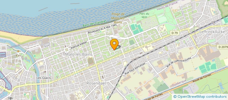 localisation de l'entreprise SCI BELUVE à DUNKERQUE