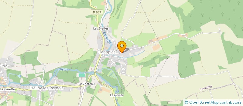 localisation de l'entreprise SCI BELVAL  CANAPLES