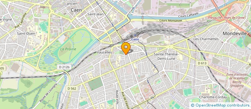 localisation de l'entreprise SCI BELVE à CAEN