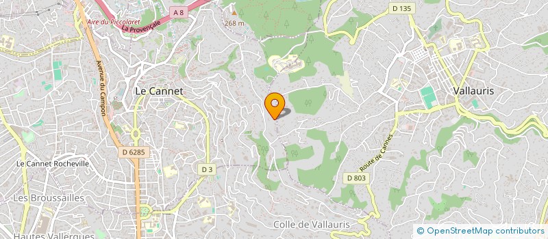 localisation de l'entreprise SCI BELVEDERE à LE CANNET