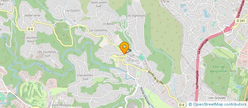 localisation de l'entreprise SCI BELVEDERE  BIOT