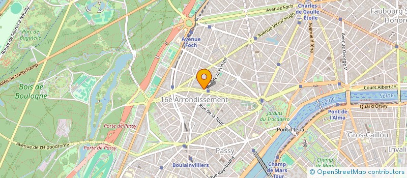 localisation de l'entreprise SCI BELVEDERE  PARIS