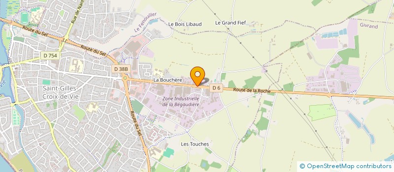 localisation de l'entreprise SCI BELY à SAINT-GILLES-CROIX-DE-VIE