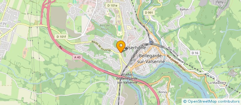 localisation de l'entreprise SCI BELZONE  VALSERHONE