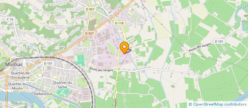 localisation de l'entreprise SCI BEM  MOISSAC