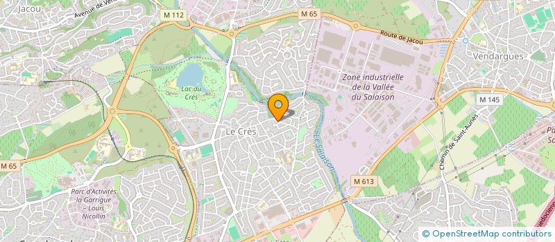 localisation de l'entreprise SCI BEMA  LE CRES