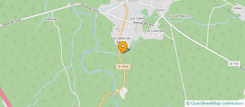 localisation de l'entreprise SCI BEMAJE  BELIN-BELIET