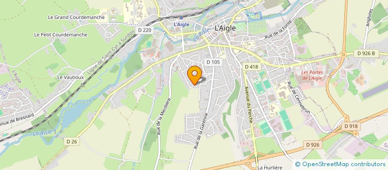 localisation de l'entreprise SCI BEMAT à L'AIGLE