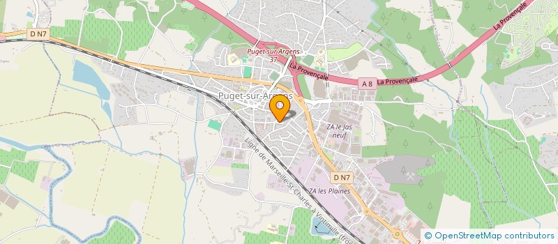 localisation de l'entreprise SCI BEMEFI  PUGET-SUR-ARGENS