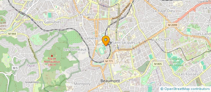 localisation de l'entreprise SCI BEMOL  CLERMONT-FERRAND