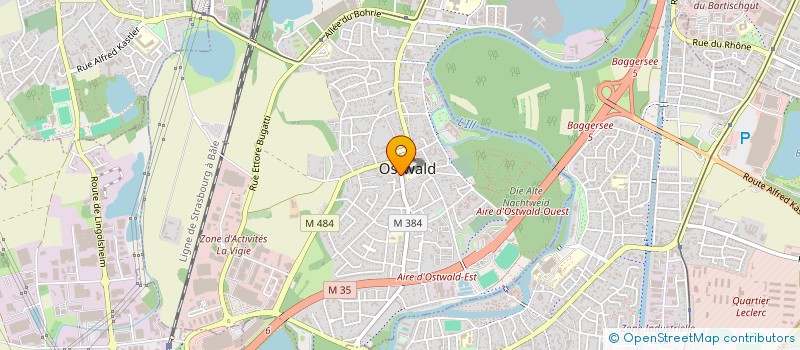 localisation de l'entreprise SCI BEMU  OSTWALD