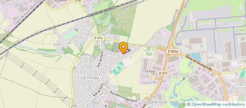 localisation de l'entreprise SCI BEN  LE THILLAY