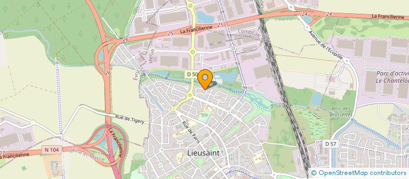 localisation de l'entreprise SCI BEN  LIEUSAINT