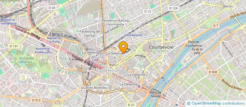 localisation de l'entreprise SCI BEN à COURBEVOIE