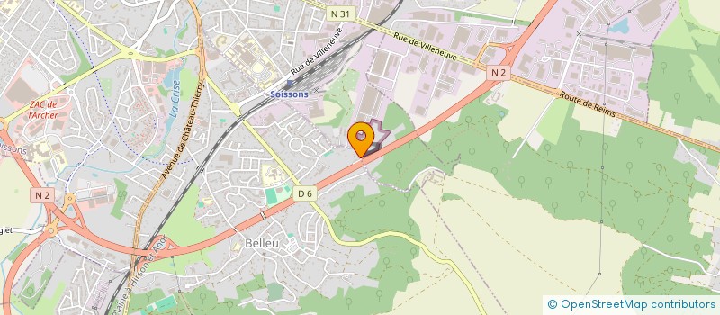 localisation de l'entreprise SCI BEN  BELLEU