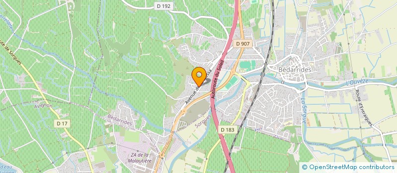 localisation de l'entreprise SCI BEN AMO-DOULY  BEDARRIDES