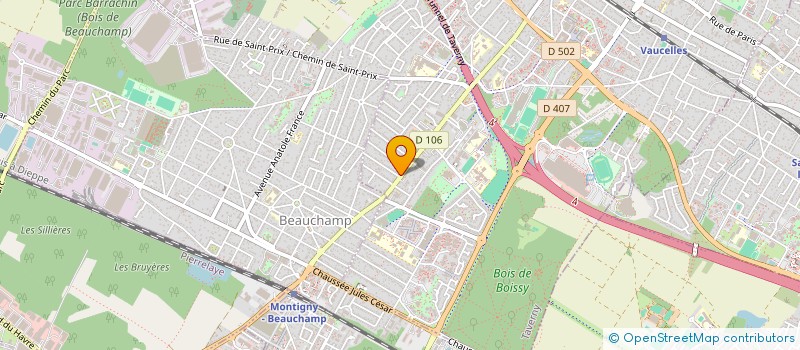 localisation de l'entreprise SCI BEN&BAD  TAVERNY