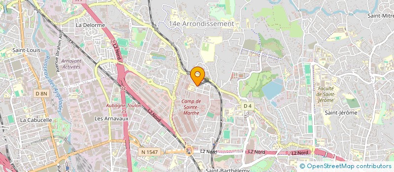 localisation de l'entreprise SCI BEN ET FILS à MARSEILLE 14EME