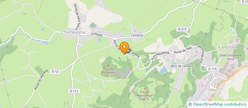 localisation de l'entreprise SCI BEN ET LILI à CHAMPAGNAC