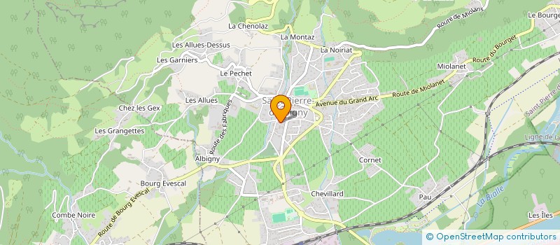 localisation de l'entreprise SCI BEN ET VOILA  SAINT-PIERRE-D'ALBIGNY