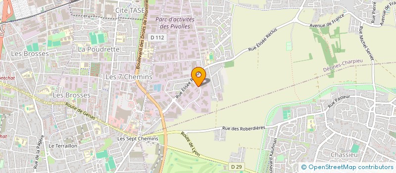 localisation de l'entreprise SCI BEN & FILS  DECINES-CHARPIEU