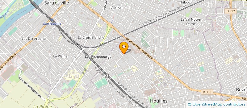 localisation de l'entreprise SCI BEN'HOUILLES  HOUILLES