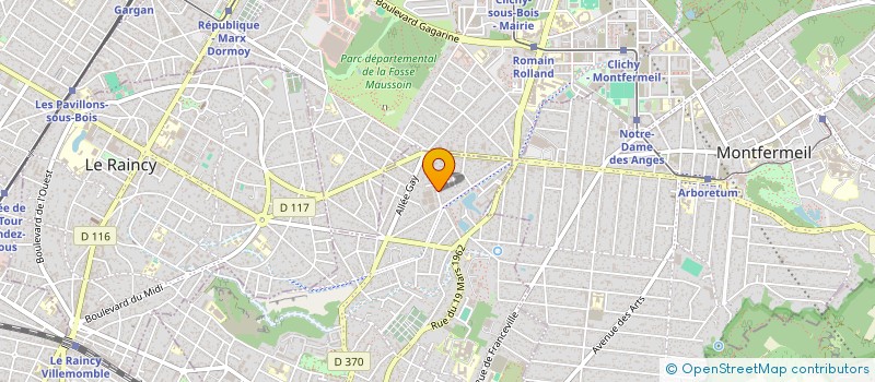 localisation de l'entreprise SCI BEN IMMO à GAGNY
