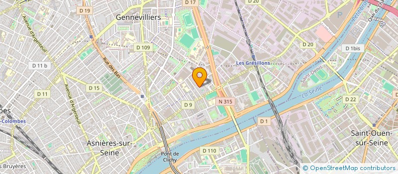 localisation de l'entreprise SCI BEN IMMO à GENNEVILLIERS