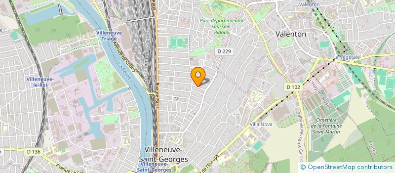 localisation de l'entreprise SCI BEN'S IMMOBILIER  VILLENEUVE-SAINT-GEORGES