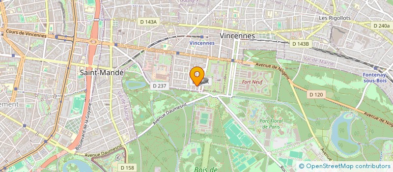 localisation de l'entreprise SCI BEN'S TEAM à VINCENNES