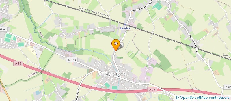 localisation de l'entreprise SCI BEN WELLS  BEUVRY-LA-FORET