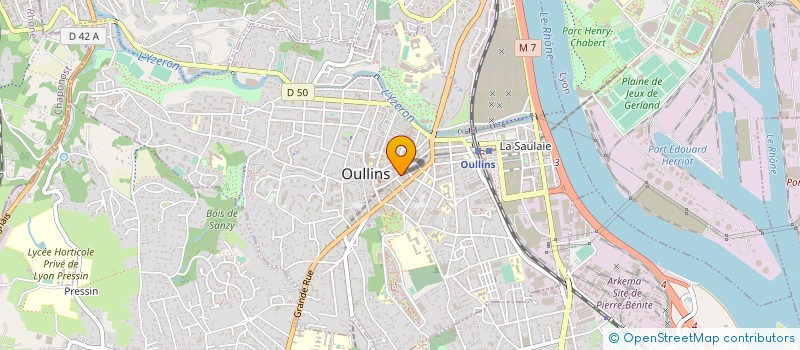 localisation de l'entreprise SCI BEN YAHIA  OULLINS-PIERRE-BENITE