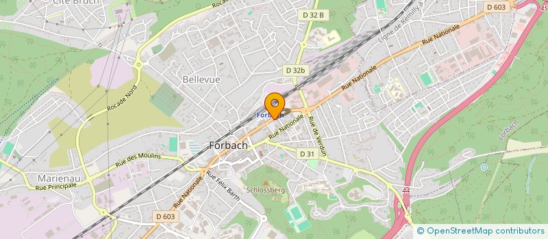 localisation de l'entreprise SCI BENACEUR  FORBACH