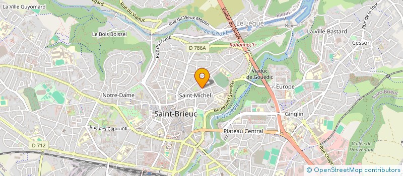 localisation de l'entreprise SCI BENAFLO à SAINT-BRIEUC