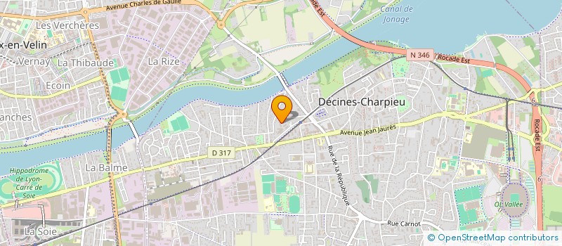 localisation de l'entreprise SCI BENALI  DECINES-CHARPIEU