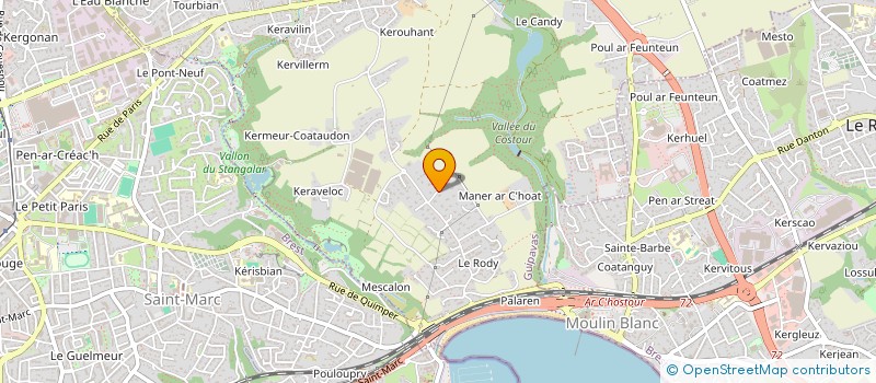 localisation de l'entreprise SCI BENALTHIFRANC  GUIPAVAS