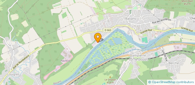 localisation de l'entreprise SCI BENAM  BAVANS