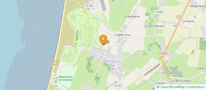 localisation de l'entreprise SCI BENAMAN  BREVILLE-SUR-MER