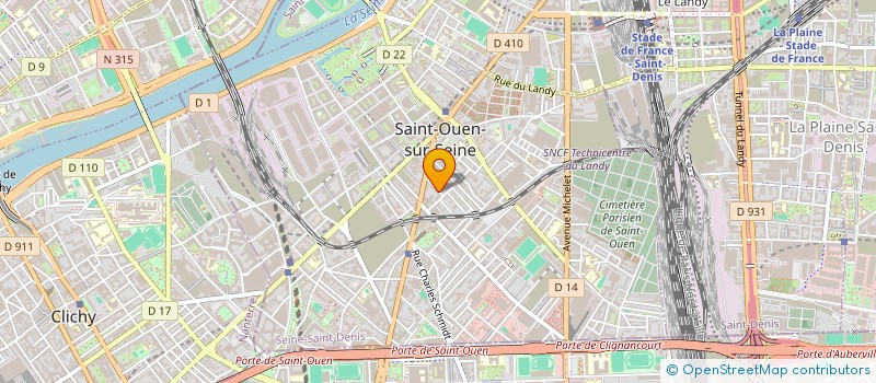 localisation de l'entreprise SCI BENAMARA AND CO à SAINT-OUEN-SUR-SEINE
