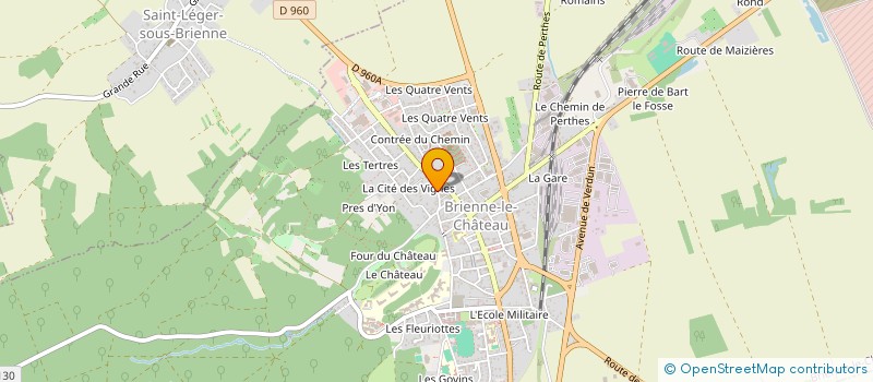 localisation de l'entreprise SCI BENAMOR - GODIER  BRIENNE LE CHATEAU